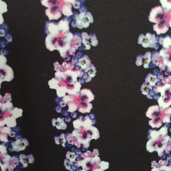 H&M Black Floral A-Line Skater Dress Size XS - Picture 5 of 5